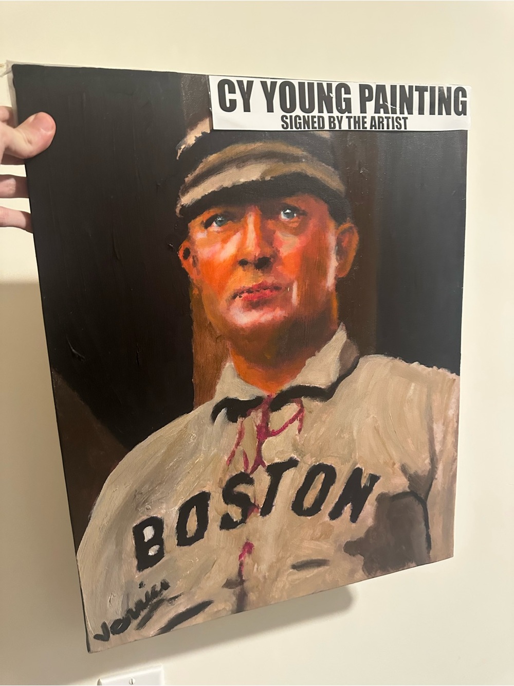 CY Young Painting - Signed Portrait Art 16x20 on canvas 1/1
